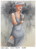 Holzfrauen-Lady-in-grau