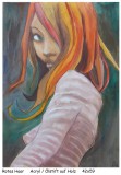 Holzfrauen-Rotes-Haar